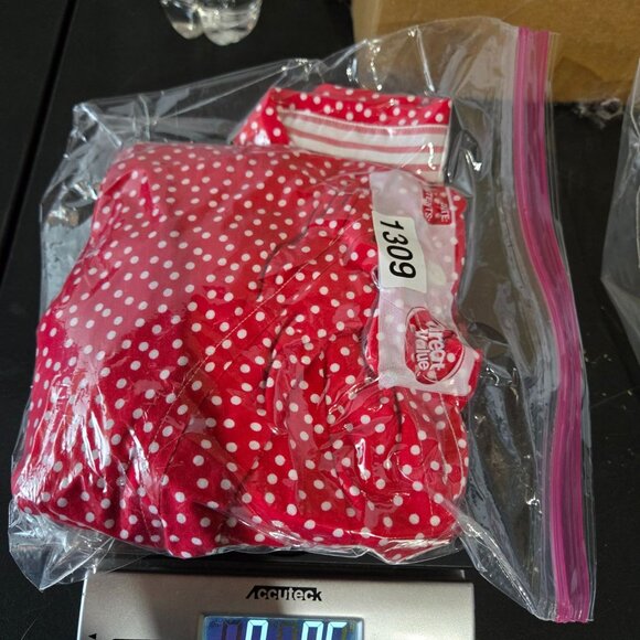 Chaps Womens No Iron Long Sleeve Button red Polka Dot Top Plus Size 3X Career - Picture 10 of 10